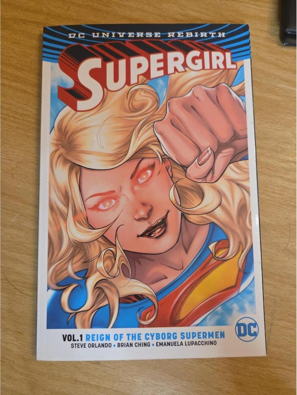 Autographed Kara Zor-El Supergirl Vol 1 Reign Of The Cyborg Supermen